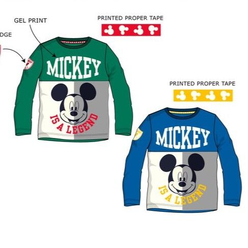 Mickey - Camiseta manga larga Azul claro 3A