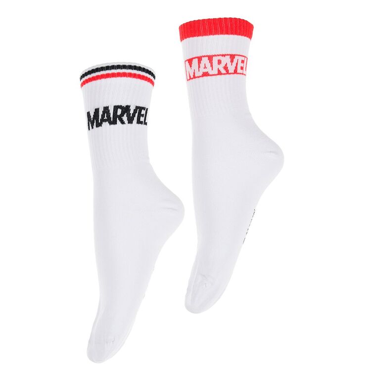 Marvel -  Pack 2 Calcetines blancos Sport  adulto Marvel Comics 39/42