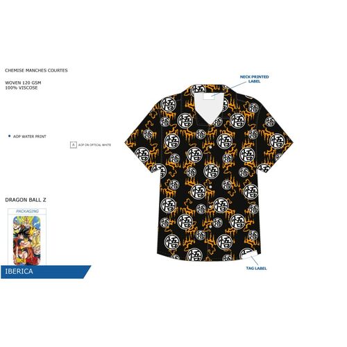 Dragon Ball Z - Camisa manga corta de adulto S