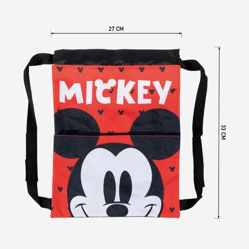 Mickey - Bolsa saquito rojo (33Cm x 26Cm)