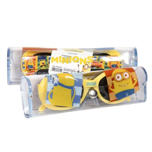 Minions - Gafas de sol infantiles con funda