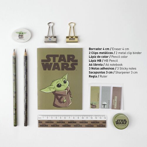 The Mandalorian - Set de papelera escolar Grogu Baby Yoda