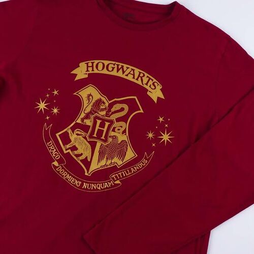 Harry Potter - Pijama largo single jersey Granate XL