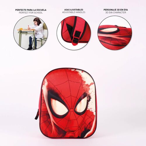 Spiderman - Mochila infantil 31cm 3D Marvel