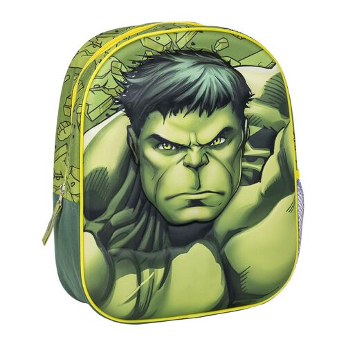 Avengers - Mochila infantil 3D Hulk 31cm