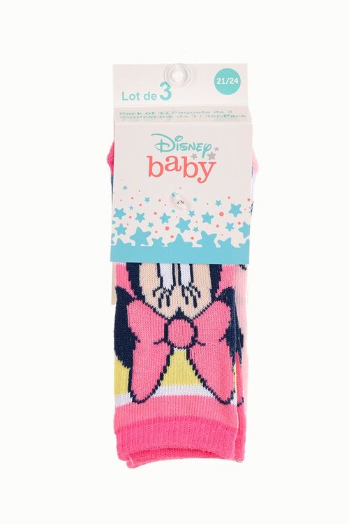 Minnie - Pack 3 pares de calcetines para beb Pack1 19/21