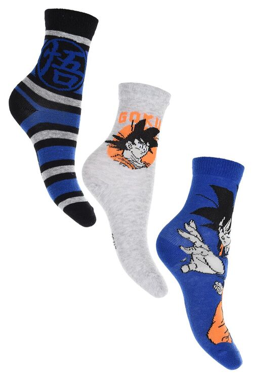 Dragon Ball - Pack 3 pares de calcetines altos talla juvenil Pack 2 27/30