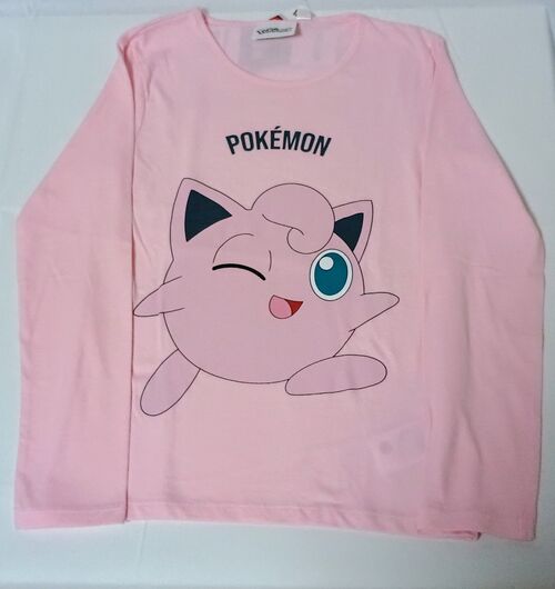 Pokemon - Pijama largo invierno jersey Rosa 6A