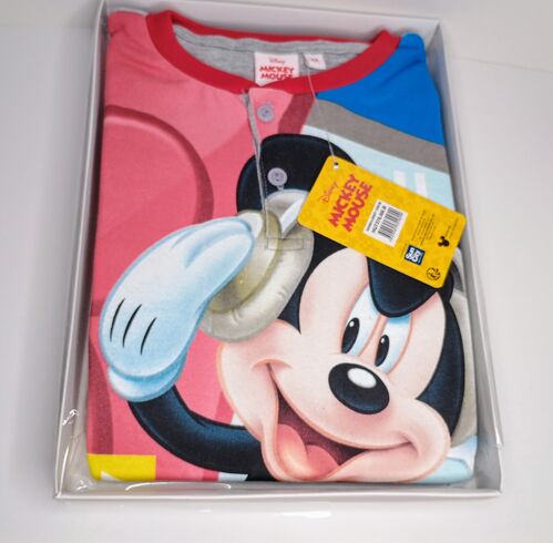 Mickey - Pijama largo interlock Azul claro 3A