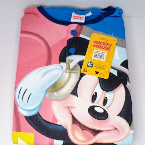 Mickey - Pijama largo interlock Azul claro 3A