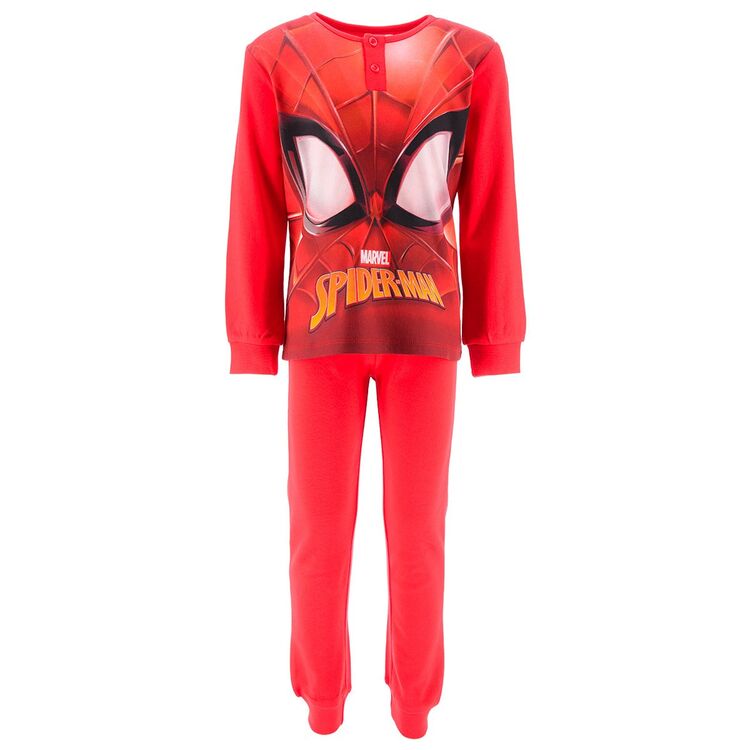 Spiderman - Pijama infantil largo interlock  en caja Azul oscuro 3A