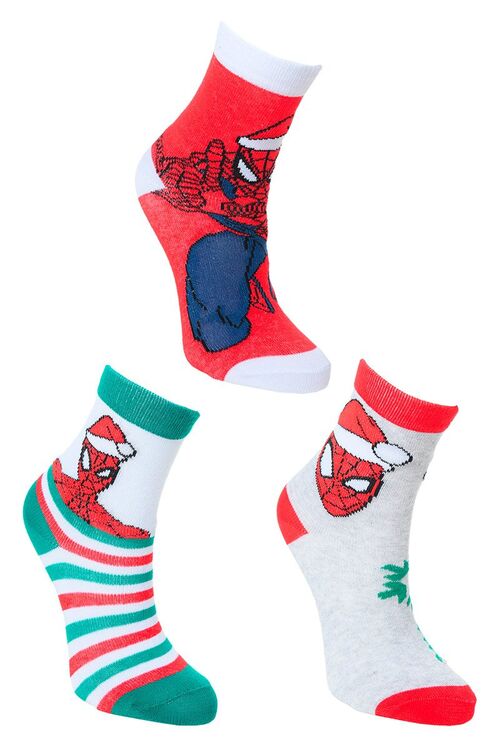 Spiderman - Pack de 3 calcetines en caja Pack1 23/26