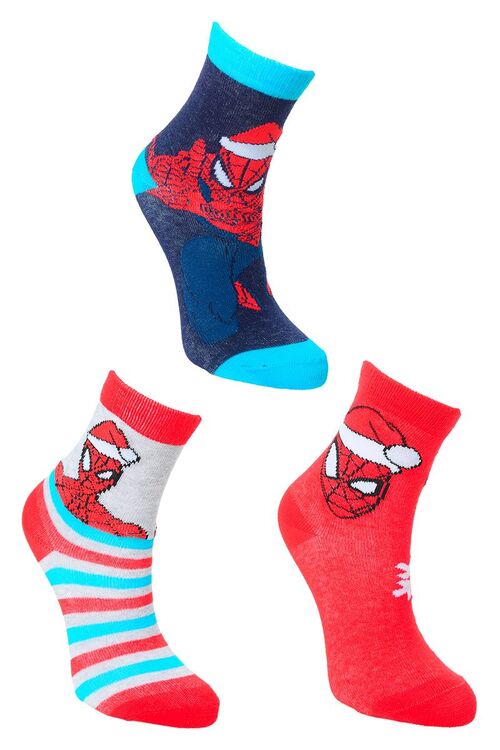 Spiderman - Pack de 3 calcetines en caja Pack1 23/26