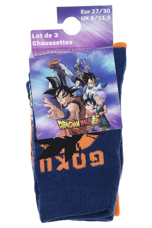 Dragon Ball - Pack 3 pares de calcetines altos talla juvenil Pack1 27/30