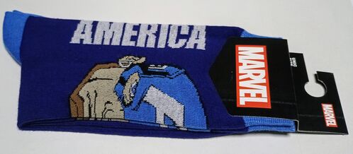 Marvel - Calcetines C. America Azul oscuro Talla Unica