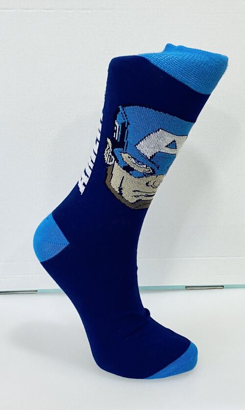 Marvel - Calcetines C. America Azul oscuro Talla Unica