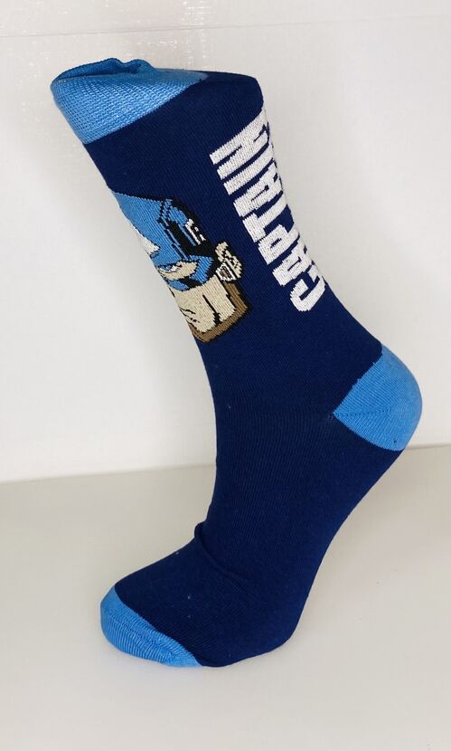 Marvel - Calcetines C. America Azul oscuro Talla Unica