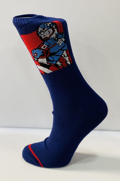 Marvel - Calcetines Sport C. America Azul oscuro Talla Unica