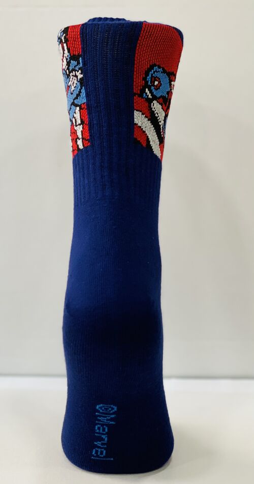 Marvel - Calcetines Sport C. America Azul oscuro Talla Unica