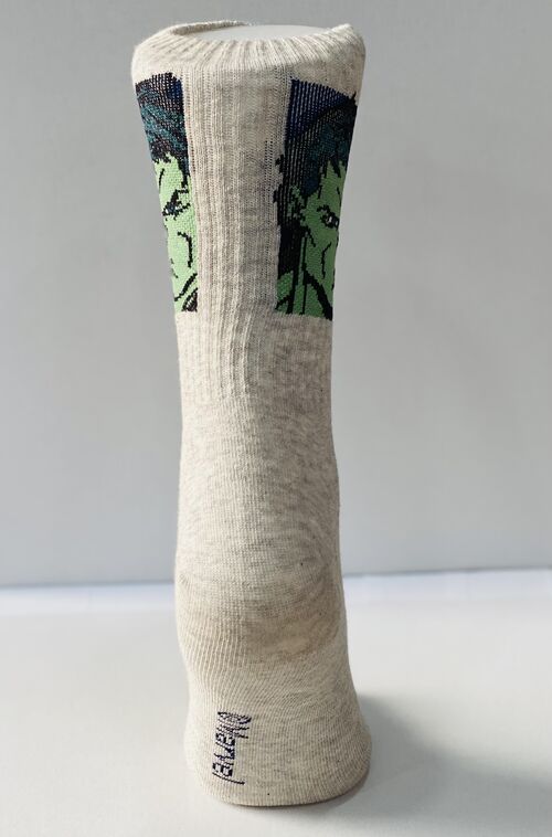 Marvel - Calcetines Sport Hulk Gris Talla Unica