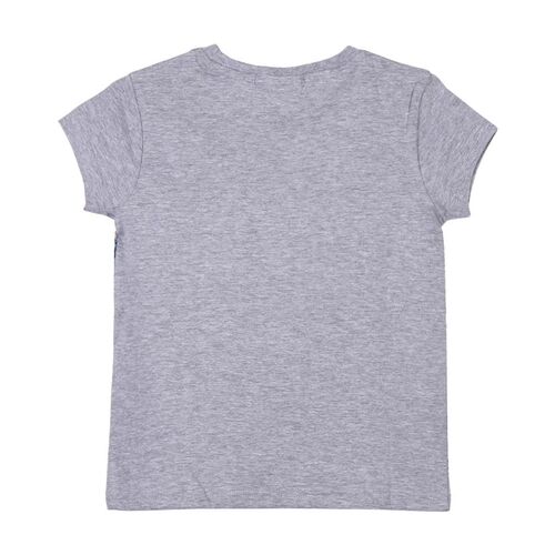 Stitch - Camiseta corta single jersey nia Gris 3A