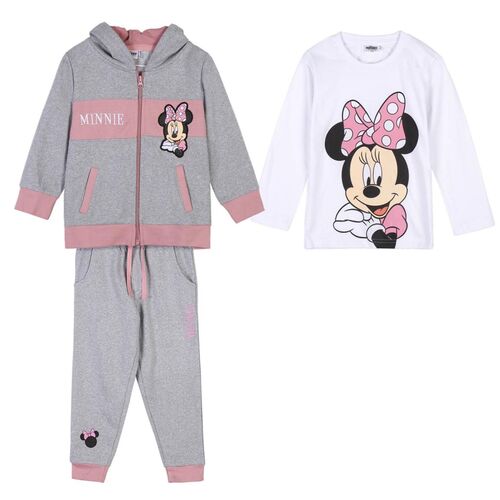 Minnie - Chandal de algodn conjunto de 3 piezas Gris 4A