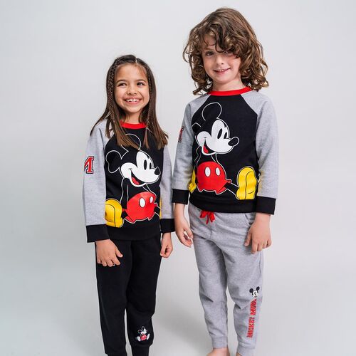 Mickey - Chandal de algodn conjunto de 3 piezas Negro 4A