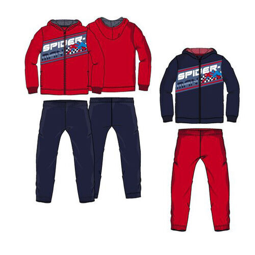 Spiderman - Chandal con chaqueta con capucha infantil nio Rojo 3A