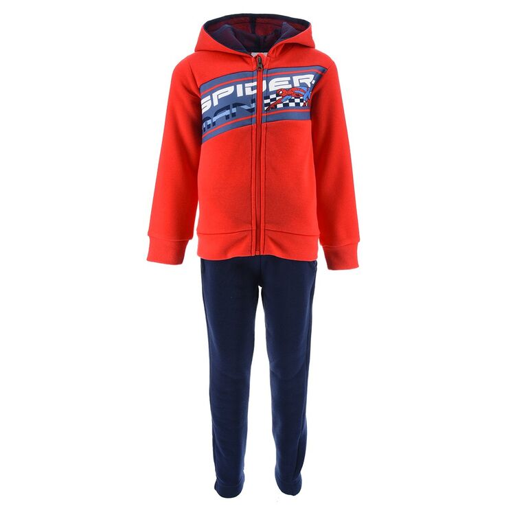 Spiderman - Chandal con chaqueta con capucha infantil nio Rojo 3A