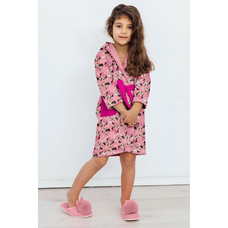 Minnie - Bata de coralina infantil nia Rosa 3A