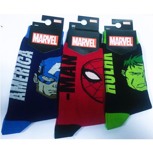 Marvel - Calcetines Hulck Negro Talla Unica