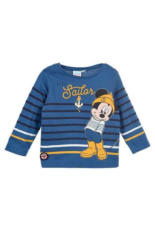 Mickey - Camiseta Baby manga larga Azul oscuro 6 meses