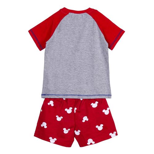 Mickey - Pijama corto single jersey punto Rojo 4A