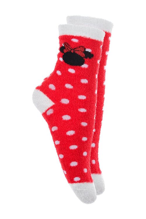 Minnie - Calcetines  antideslizantes Rojo 39/41