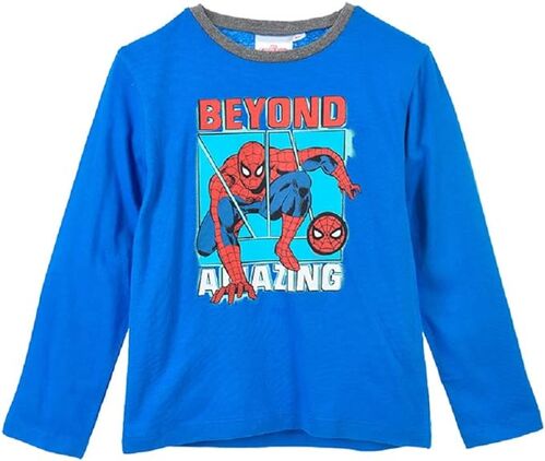 Spiderman - Camiseta manga larga Azul claro 3A