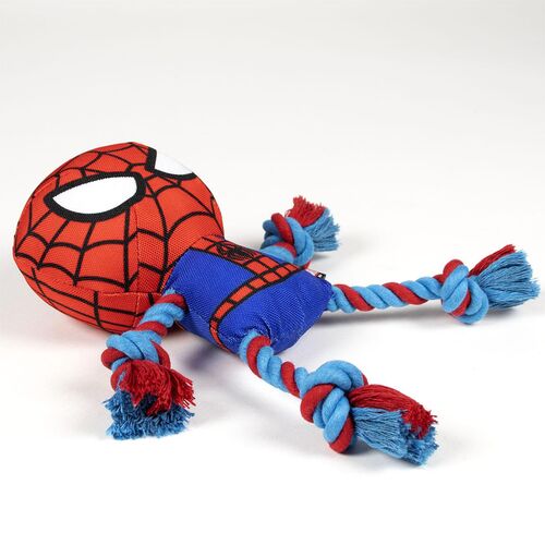 Spiderman - Cuerda dental con forma de mueco para perro. 26cm de alto